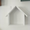 Miniatyrbillede 5 af 5: 5 stk. husformede flydende væghylder opbevaring til stue a