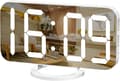 Digital väckarklocka, stor speglad LED-display, snooze-funktion