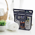 Miniatyrbild 3 av 5: Väskor i väska Bärbar dusch Mesh Caddy väska Snabbtorkande Hängande Toal
