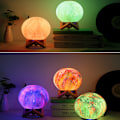 Miniatyrbillede 3 af 5: Månelampe Lavalampe NSL Belysning Månelys 4,8 tommer 16 LED-farve