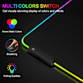 Miniatyrbillede 4 af 5: Stor RGB Gaming Musemåtte - 10 Lystilstande Touch Control Udvidet