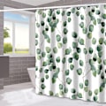 Miniatyrbild 4 av 5: Blad Duschdraperifoder - Botanisk Tematisk Tyg Duschdraperi