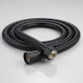 Miniatyrbillede 3 af 4: 1,5 m Universal Bruse slange i Rustfrit Stål - Anti-twist og Anti-korrosion, G1/2 Gevind - Sort