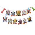 Pikkukuva 2 / 5: Koira syntymäpäiväbanneri syntymäpäiväkoriste Koira teemajuhla Bunting Deco