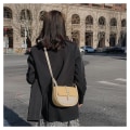 Miniatyrbillede 3 af 5: Saddle Dame Skuldertaske Fashion Designer PU Læder Crossbody B