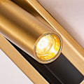 Miniatyrbillede 2 af 4: LED Læselampe til Soveværelse, 350° Rotation, 90° Foldning, 3W Varmt Lys (Kobberfarve)