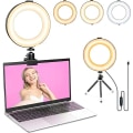 Miniatyrbillede 1 af 5: 6,3'' Ring Light til bærbar computer, videokonferencebelysningssæt, Tripo