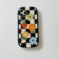 Miniatyrbillede 2 af 5: for iPhone 13 Pro Max Cover med søde blomster og håndledsrem