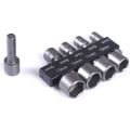 Pikkukuva 1 / 5: 9 5-13 mm:n hylsyholkit 1/4 \" kuusiokolovarren holkkiholkit ja