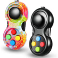 Pikkukuva 1 / 5: 2 kappaletta Fidget Pad Sensory Fidgets Controller Pad -kädessä pidettävä Fidge