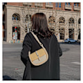 Miniatyrbild 4 av 5: Sadel Kvinnor Axelväska Mode Designer PU Läder Crossbody B