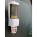 Miniatyrbild 3 av 4: Väggmonterad engångskoppkross - Vit pappers- eller plastmugg