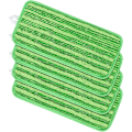 Pikkukuva 1 / 5: 4 vaihtotyynyä, mikrokuitusuihke Jet Mop -moppiin, vaihtoliina 45x13 cm (vihreä)