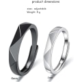 Miniatyrbillede 2 af 5: Statement Ring til par - Bambusring til kvinder og mænd - Justerbar