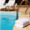 Miniatyrbild 2 av 5: Handdukar - Mellanstora bomullshanddukar, handdukar för pool, spa och gym