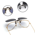 Miniatyrbillede 5 af 5: Sorte Clip-on Aviator solbriller pilotbriller