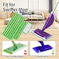 Miniatyrbild 2 av 5: 4 ersättningsdynor, mikrofiberspray för jetmopp, ersättningsduk 45x13 cm (grön)