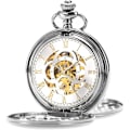 Miniatyrbild 1 av 5: Herrar Fickur Classic Mekanisk Handvevad Fickur Steampunk