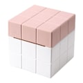 Miniatyrbillede 1 af 5: Firkantet Læder Tissue Box Holder, Tissue Box Cover, Papirskuffe, Rubiks Terning Servietholder til Badeværelsesbordplader, Toiletbord