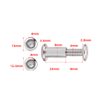 Miniatyrbillede 2 af 5: 12 stk. M6 x 20mm forbindelsesskruer, boltede forbindelsesskruer, sekskantede hoveder