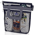 Miniatyrbild 1 av 5: Väskor i väska Bärbar dusch Mesh Caddy väska Snabbtorkande Hängande Toal