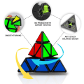 Miniatyrbild 5 av 5: Pyraminx Speed Puzzle Cube 3x3, Triangulär Pyramid Magic Cube Mag