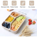 Miniatyrbillede 2 af 5: 4 stk. Bento frokostboks, 4 rum madpakkebeholdere, frokost