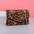 Miniatyrbillede 5 af 5: Leopard Kuvert Aften Clutch Dame Kæde Skuldertaske