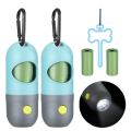Miniatyrbilde 1 av 3: Hundeposeposeholder med LED-lommelykt | Søt hundeposepose B