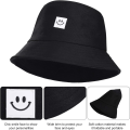 Miniatyrbilde 4 av 5: Unisex Bucket Hat Foldable Bomull UV-beskyttelse Pustende Solhatt