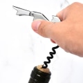 Miniatyrbilde 2 av 5: 8 stk. dobbelthengslet kelnerkorketrekker, rustfritt stål vinkork
