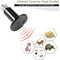 Miniatyrbillede 4 af 5: E27 150W Dyre Radiator Emitter Infrarød Keramisk Varmepære, R