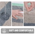 Miniatyrbilde 3 av 5: Absorberende sklisikker badematte i mikrofiber for baderom
