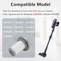 Pikkukuva 2 / 5: 4 kpl Rowenta X-Force Flex 8.60 -suodatin, Rowenta-suodatin ZR009005