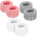 Miniatyrbillede 1 af 5: 6 stk. håndklæder til damer, mikrofiber håndledsspa vaskehåndklæde rem,