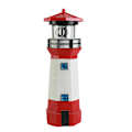 Miniatyrbillede 4 af 5: Lighthouse Solcelled LED Udendørs Havetramp Roterende Strålesensor -bea