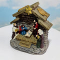 Miniatyrbild 2 av 5: Julkrubba Dekoration Krubba Grupp Hus Dekoration Bordsdekoration