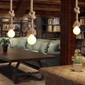 Miniatyrbilde 2 av 5: Retro country stil enkelthode tau lysekrone 220V E27, passande