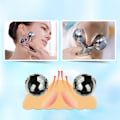 Miniatyrbild 5 av 5: 3D Y-formad ansiktsmassagerulle V-formad ansiktsmassagerull kroppsspa ansiktsbehandling