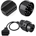 Miniatyrbillede 2 af 5: 20-polet til 16-polet OBD2-stik Scannerkabeladapter til E36 E38 E39