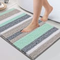 Miniatyrbillede 2 af 5: Absorberende skridsikker bademåtte i mikrofiber til badeværelset