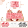Miniatyrbillede 2 af 5: 6 stk. håndklæder til damer, mikrofiber håndledsspa vaskehåndklæde rem,