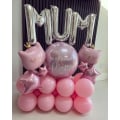 Miniatyrbild 5 av 5: Rosa kattballonger folie helium bedårande krona kattunge formad Ani