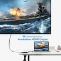 Miniatyrbilde 5 av 5: Hvit USB C til HDMI-adapter, Type C til HDMI 4K-konverter, Type C til HD