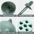 Miniatyrbillede 2 af 3: Isform til ispinde, PBA-fri isform, 6-huls plastform til ispinde
