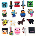 Pikkukuva 5 / 5: 18 kpl Minecraft-teemaiset Crocs-kenkäkoristeet DIY-tukikohdat