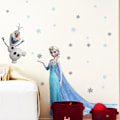 Miniatyrbild 2 av 4: 1 st Frozen Disney Väggdekaler Frozen Vardagsrum Avtagbar Elsa Wal