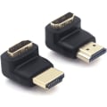 Miniatyrbillede 1 af 4: HDMI-adapter 90 grader og 270 grader vinklet HDMI-stik A