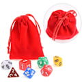 Pikkukuva 4 / 5: Polyhedron Dice 7-väriset roolipelien datanopat (49 kappaletta)