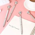 Miniatyrbilde 2 av 5: 4 stk. store krystallkule kulepenner i metall for